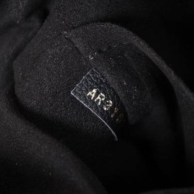 Lockmeto Leather Satchel Crossbody Bag Black