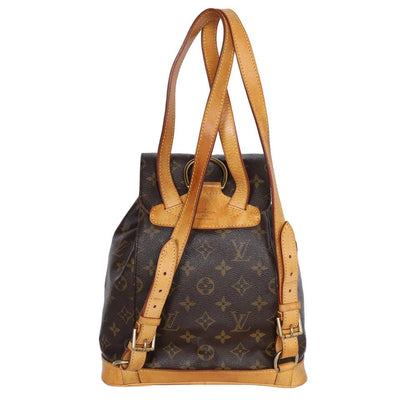 Monogram Canvas Montsouris Backpack MM Brown