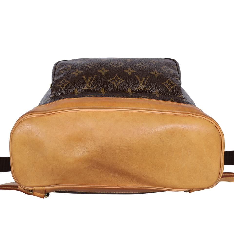 Louis Vuitton Montsouris Gm Monogram Large 12lva624 Brown Coated Canvas  Backpack For Sale at 1stDibs