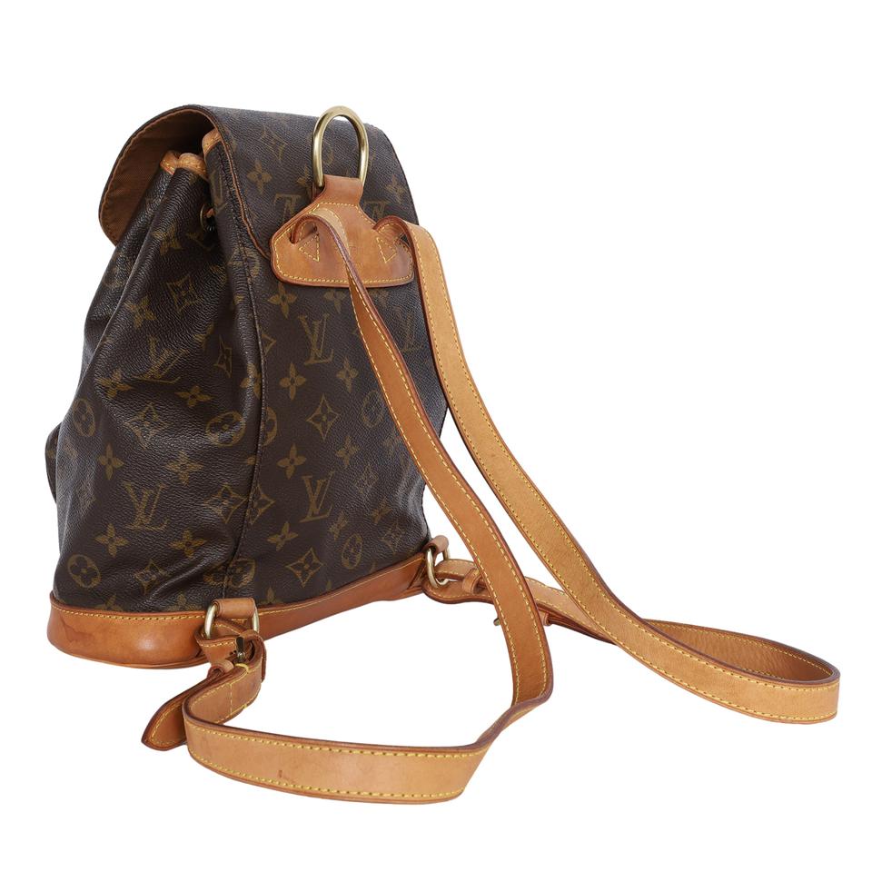 louis vuitton brown monogram canvas montsouris gm backpack Louis Vuitton Pre-owned Louis Vuitton 1998 Monogram Montsouris mm Backpack