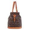 Monogram Montsouris Brown Monogram Leather MM Backpack (Authentic Pre-Owned)