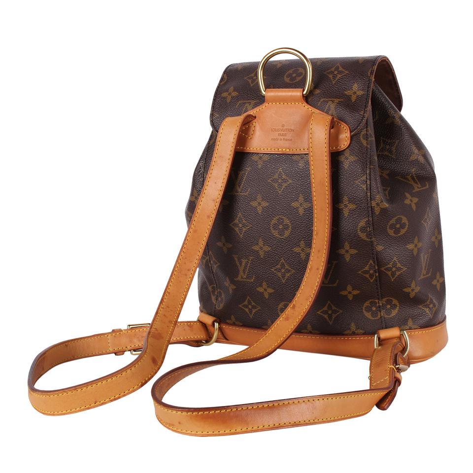 louis vuitton backpack with fabric straps Louis Vuitton Pre-owned Louis Vuitton 1998 Monogram Montsouris mm Backpack