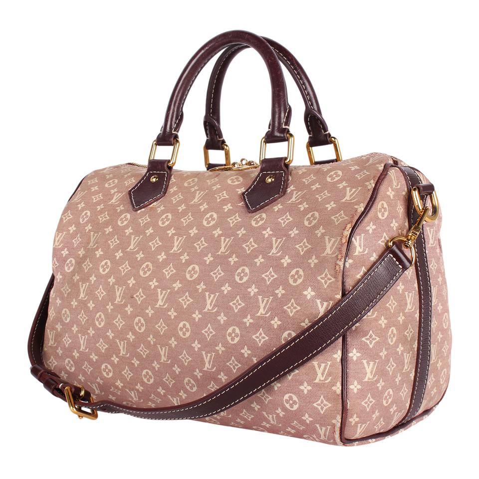 Louis Vuitton Monogram Mini Lin Idylle Speedy Bandouliere