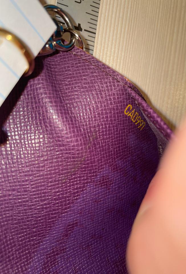 Louis Vuitton Purple Yellow Epi Zippy Wallet