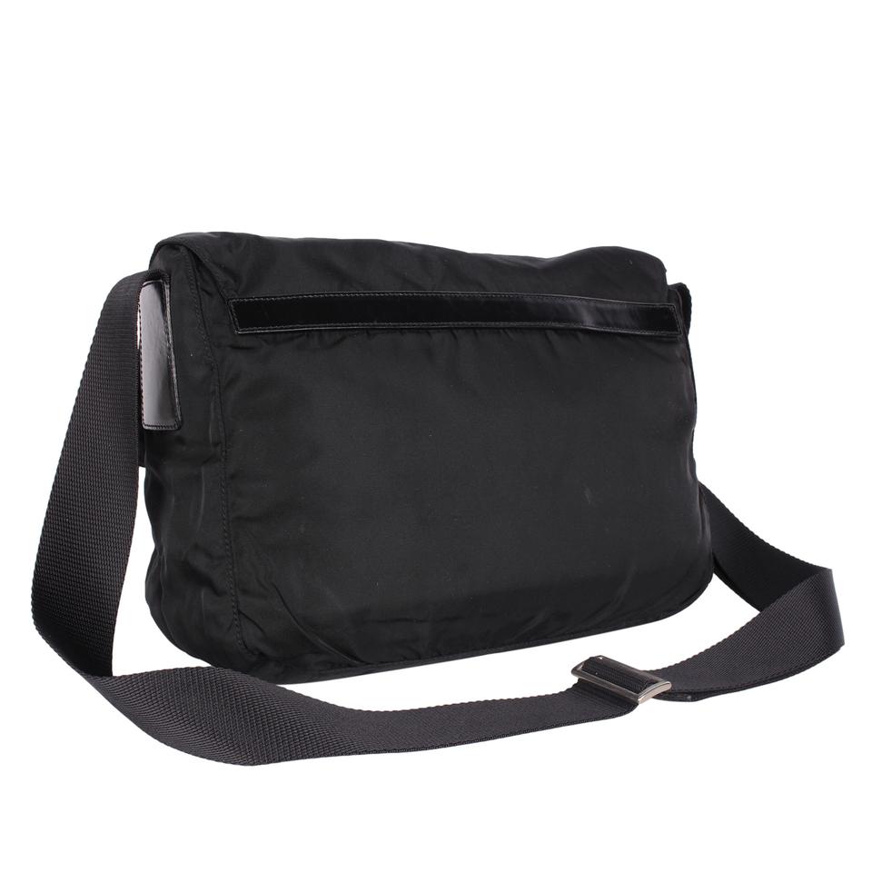 Black Nylon Messenger Bag (Authentic Pre-Owned) – The Lady Bag