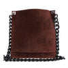 Suede Chain Link Shoulder Bag (Authentic Pre-Owned)