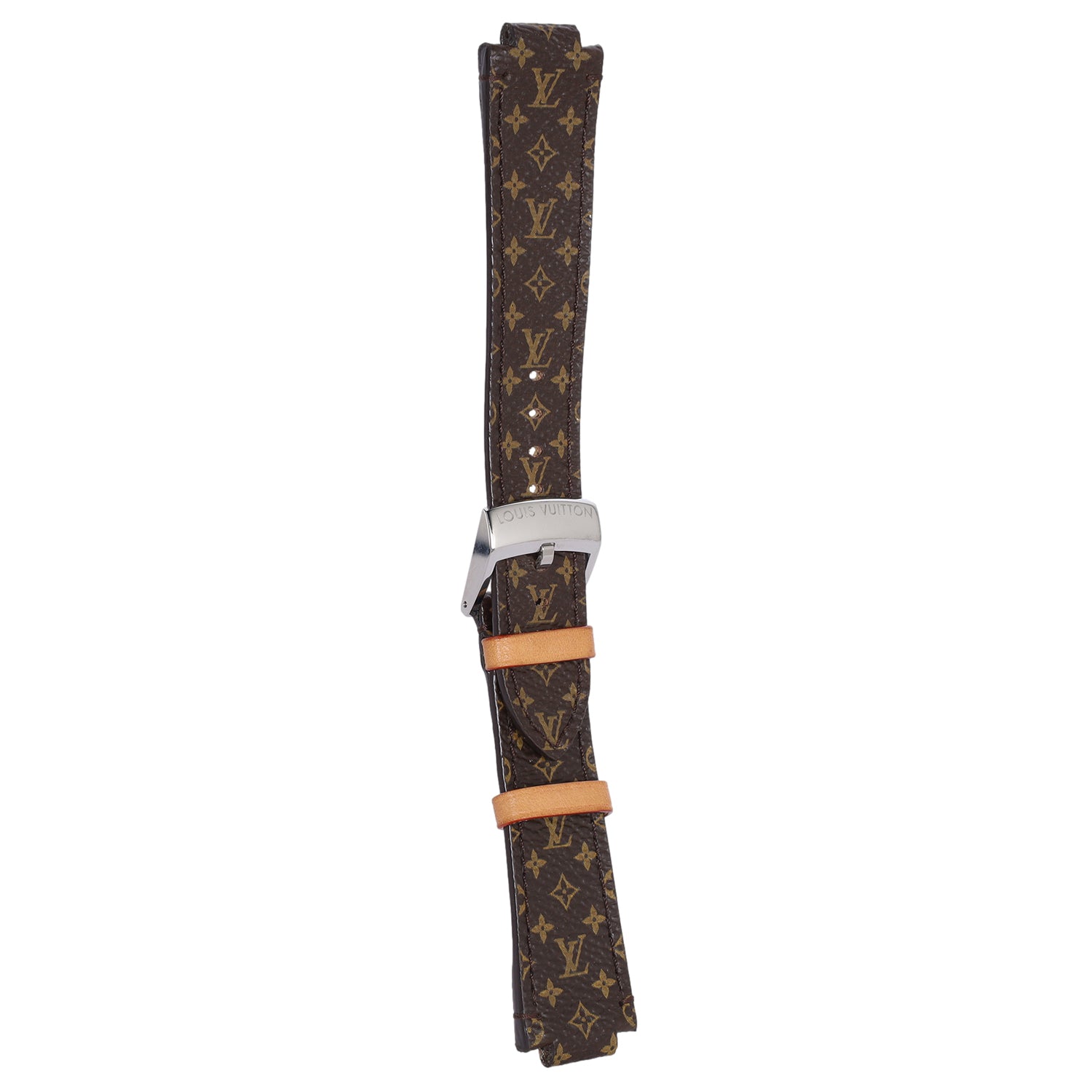 Pesno Suitable for LV Tambour Crocodile Leather Watchstrap Black