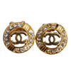 Rhinestone CC Clip Earrings (Authentic Pre-Owned)
