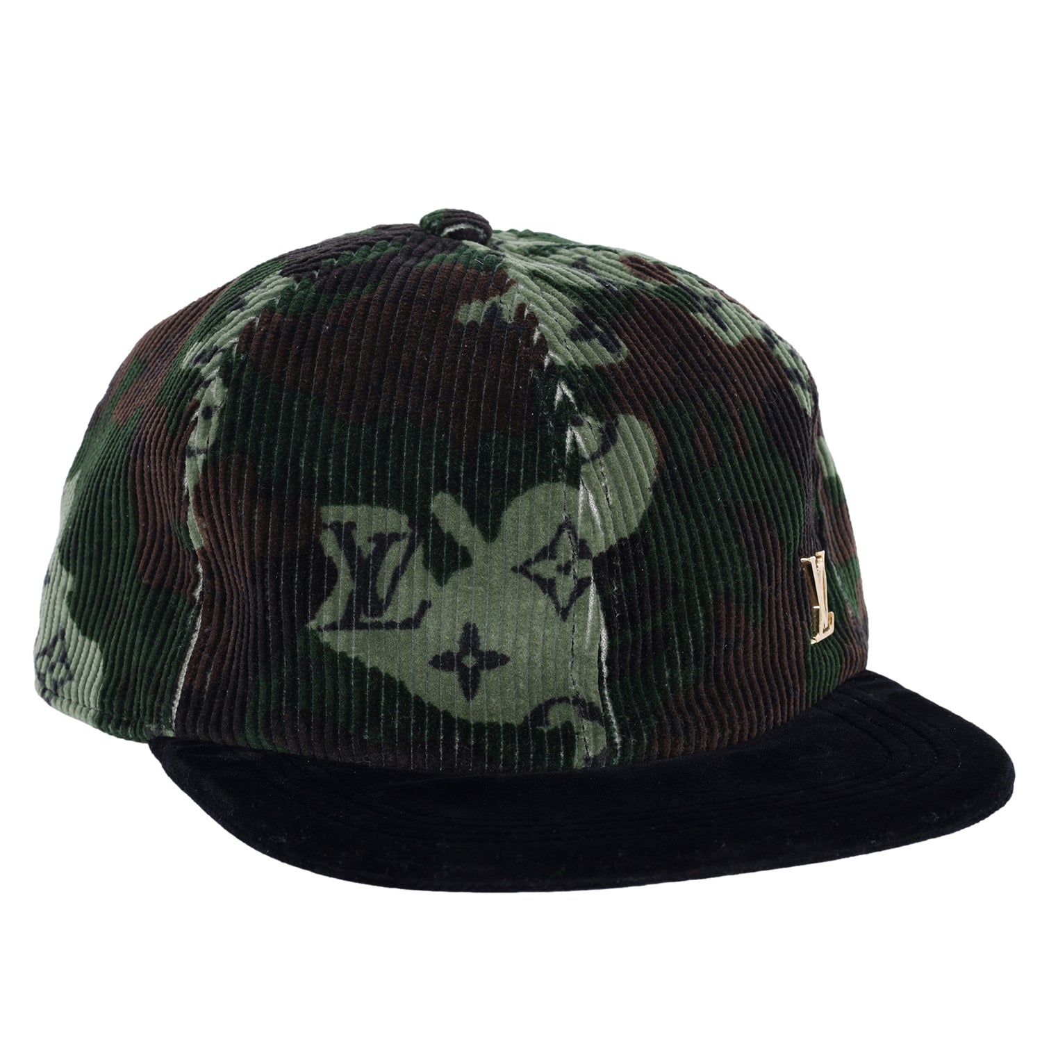 Baseball Cap Camouflage Monogram Corduroy XL (Authentic )