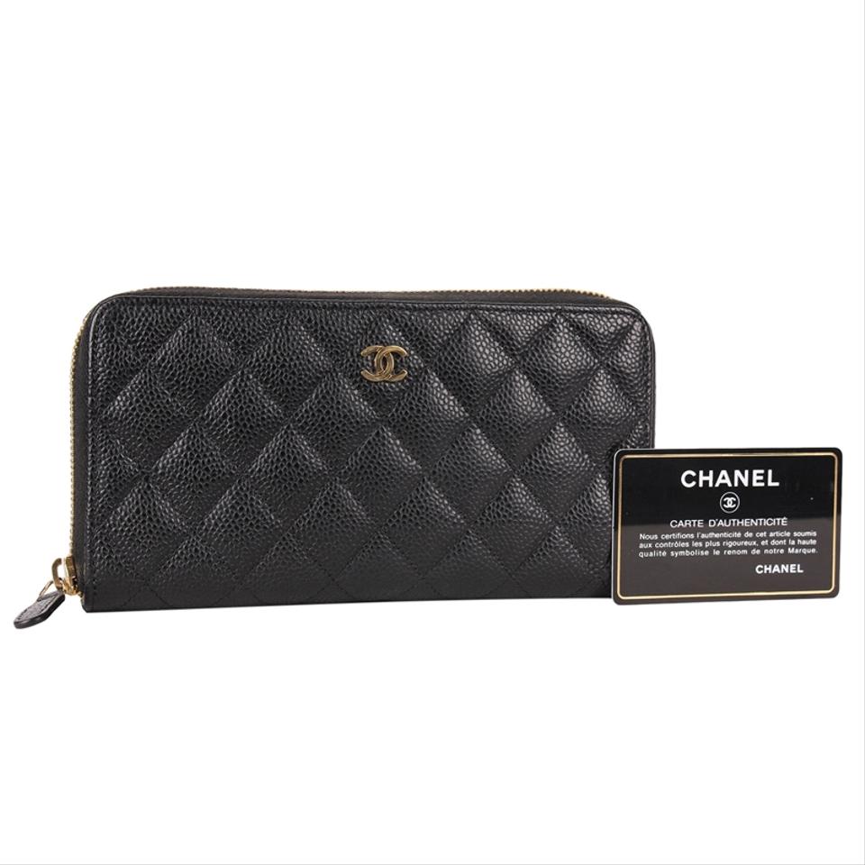 Chanel Classic Flat Zipped Pouch Wallet in Black Leather ref.695881 - Joli  Closet