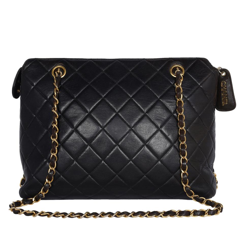 Vintage CHANEL black lambskin chain shoulder bag in vertical quilting –  eNdApPi ***where you can find your favorite designer  vintages..authentic, affordable, and lovable.