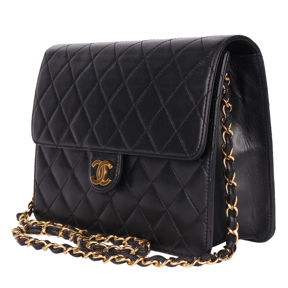 chanel bag with gold letters
