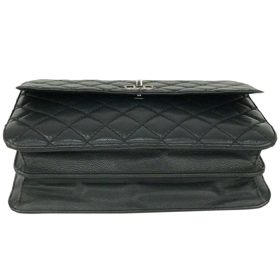 Chanel Medium/Large Black Quilted Caviar Classic Double Flap - Layaway 60  Days in 2023