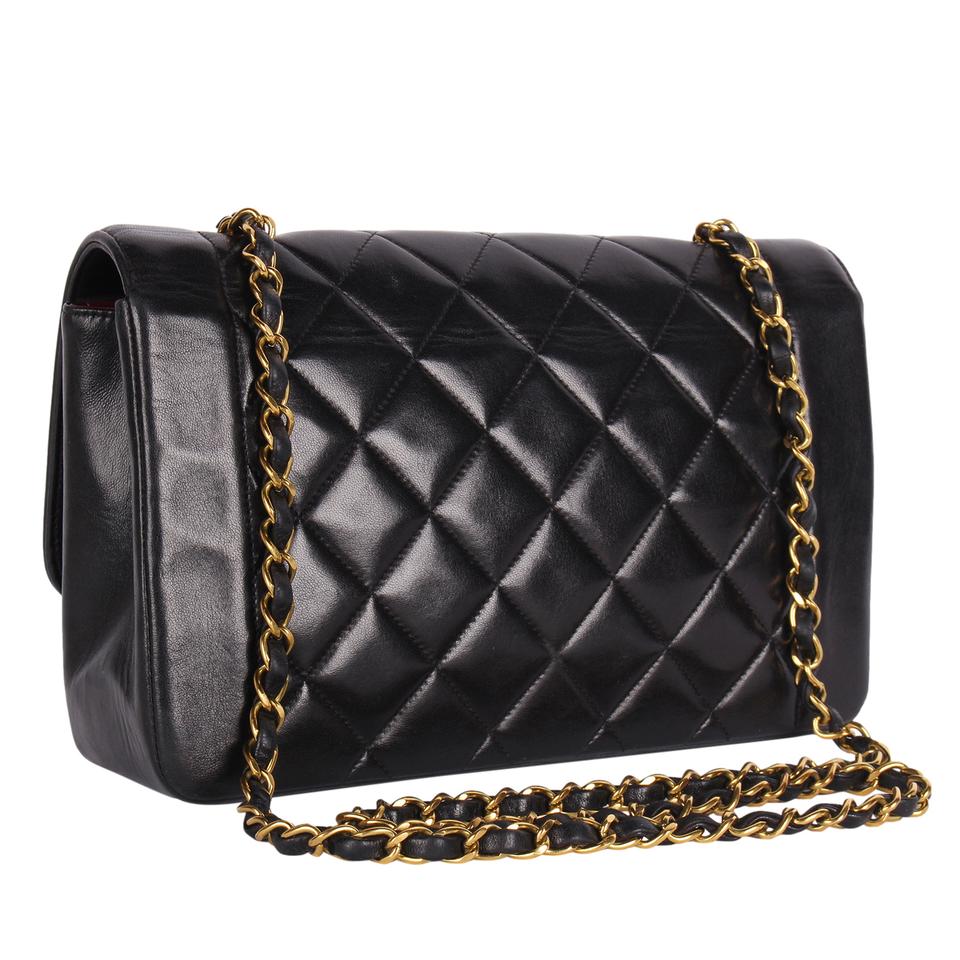 Chanel Black Matelasse Patent Leather Single Flap Bag Chanel