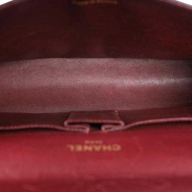 CHANEL, Classic Medium Flap Brown Lambskin Leather Shoulder Bag