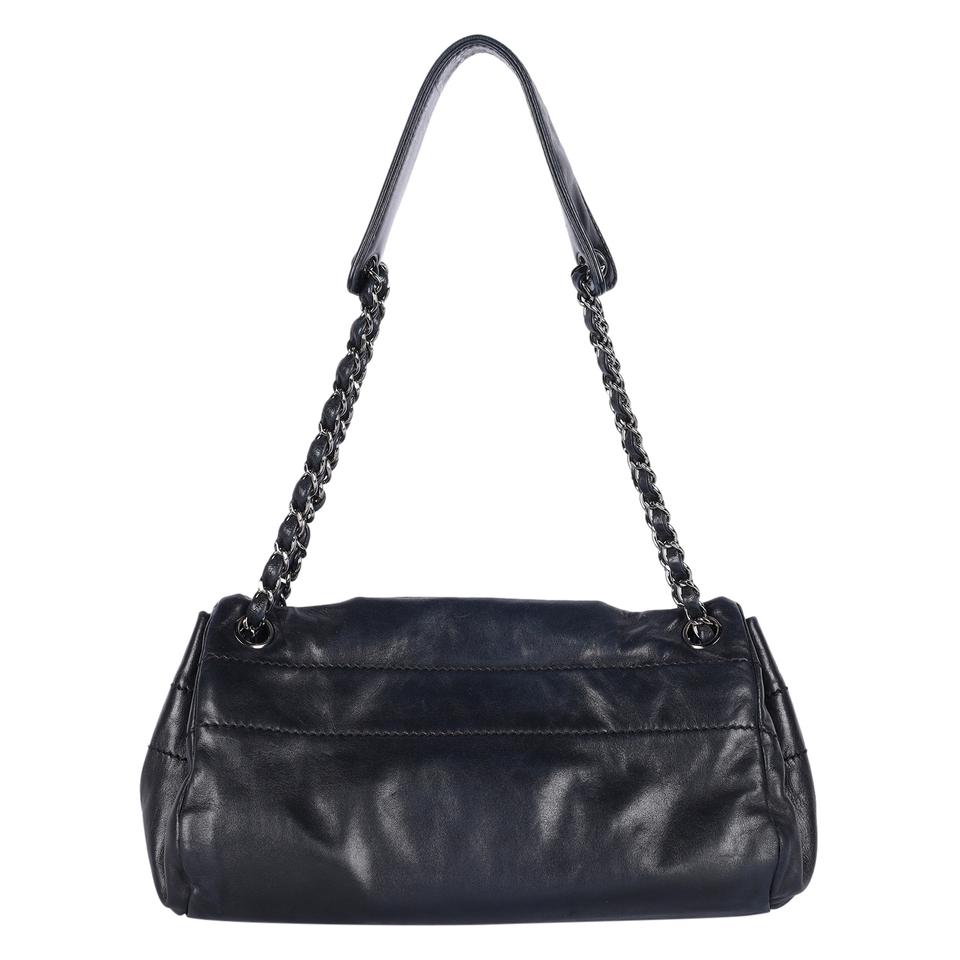 Lambskin Rock N Chic Shoulder Bag Black (Authentic Pre-Owned)