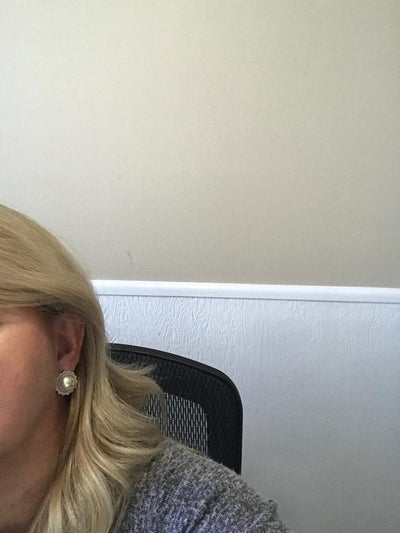 CC Pearl Flower Pierced Earrings