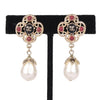 CC Pearl Dangle Clip Earrings (Authentic Pre-Owned)
