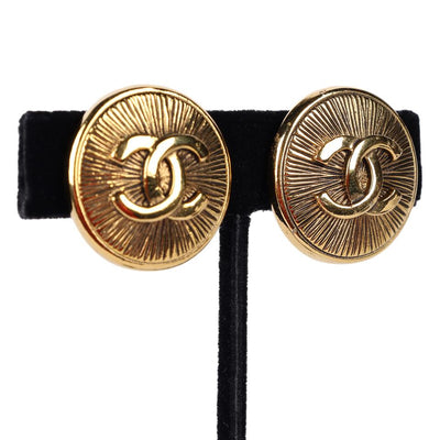Vintage Gold Clip-On Earrings