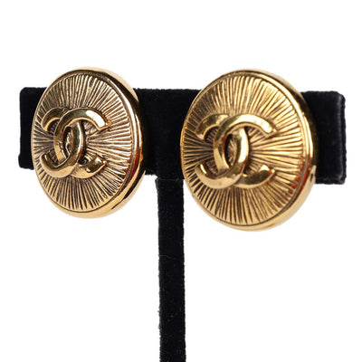 Vintage Gold Clip-On Earrings