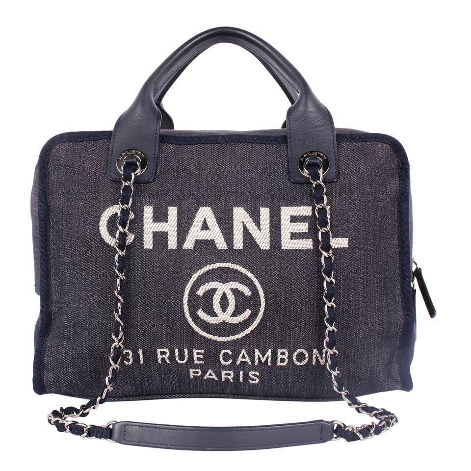 Chanel Deauville Large Canvas Denim 31 Rue Tote CC-0921N-0008