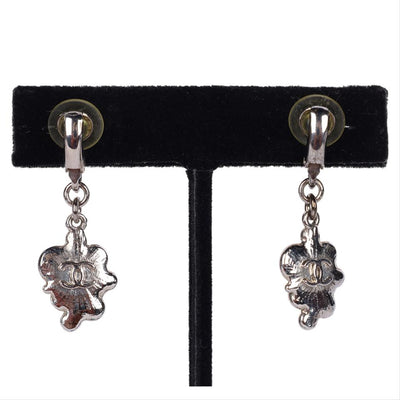 Rhinestone Dangle Pierced Earrings