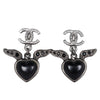 Heart CC Pierced Earrings (Authentic Pre-Owned)