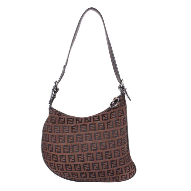Choco Brown Zucchino Canvas Small Oyster Hobo (Authentic Pre-Owned ...