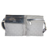 GG Monogram Web Double Pocket Belt Bag Silver (Authentic Pre-Owned)