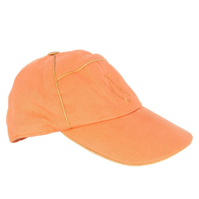 Orange Linen Baseball Cap Hat