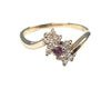 Yellow Gold Diamond and Ruby Ring (Authentic Pre-Owned)