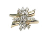 Two Toned Diamond Cluster Ring (Authentic Pre-Owned)