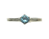 Yellow Gold Vintage London Blue Topaz Ring (Authentic Pre-Owned)
