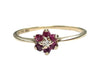 Yellow Gold Ruby and Diamond Ring  (Authentic Pre-Owned)