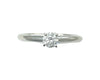 White Gold Diamond Solitaire Ring (Authentic Pre-Owned)