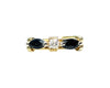 Yellow Gold Sapphire and Diamond Ring (Authentic Pre-Owned)