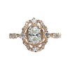 Rose Gold Ornate Diamond Ring (Authentic Pre-Owned)