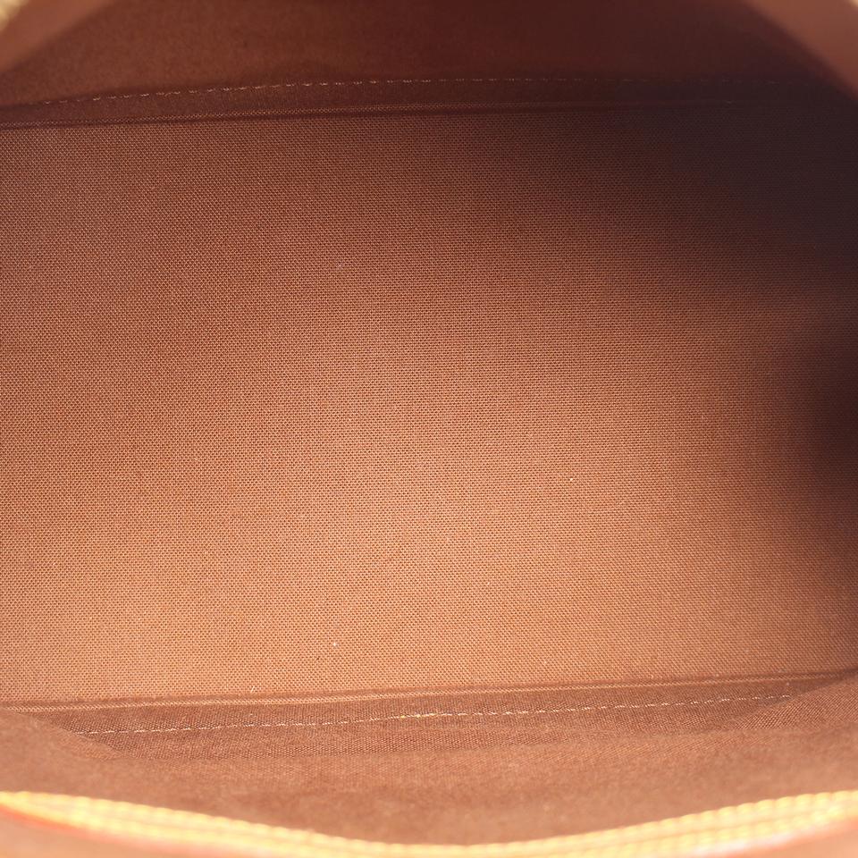Alma Monogram Canvas Leather Satchel