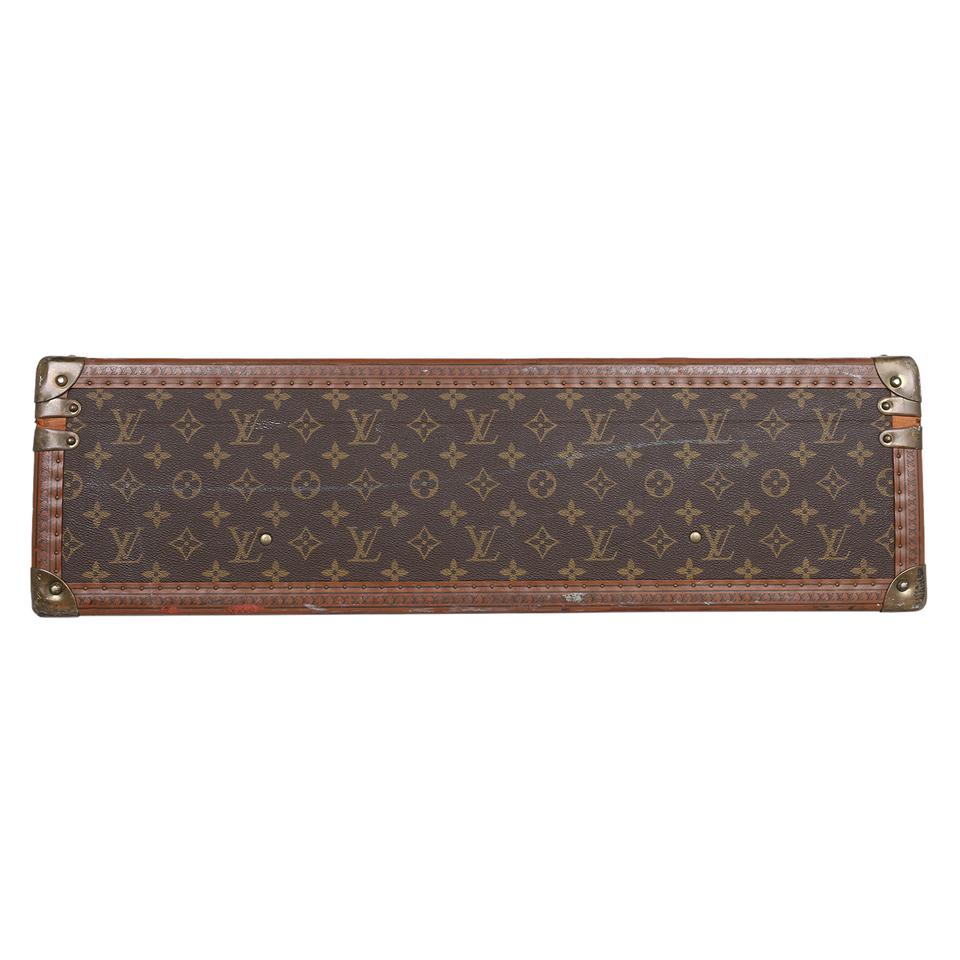 LOUIS VUITTON Trunk / Hard Case In Brown Canvas: For Sale at