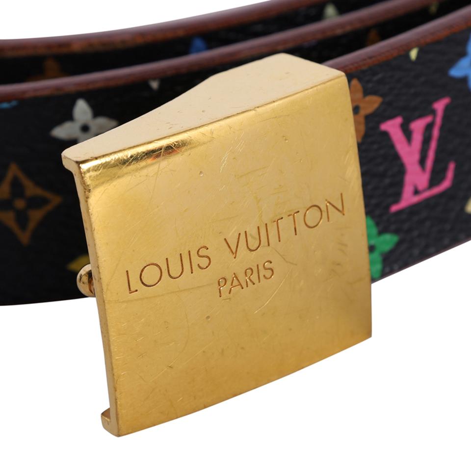 Louis Vuitton Black Monogram Multicolor Canvas Gracie mm