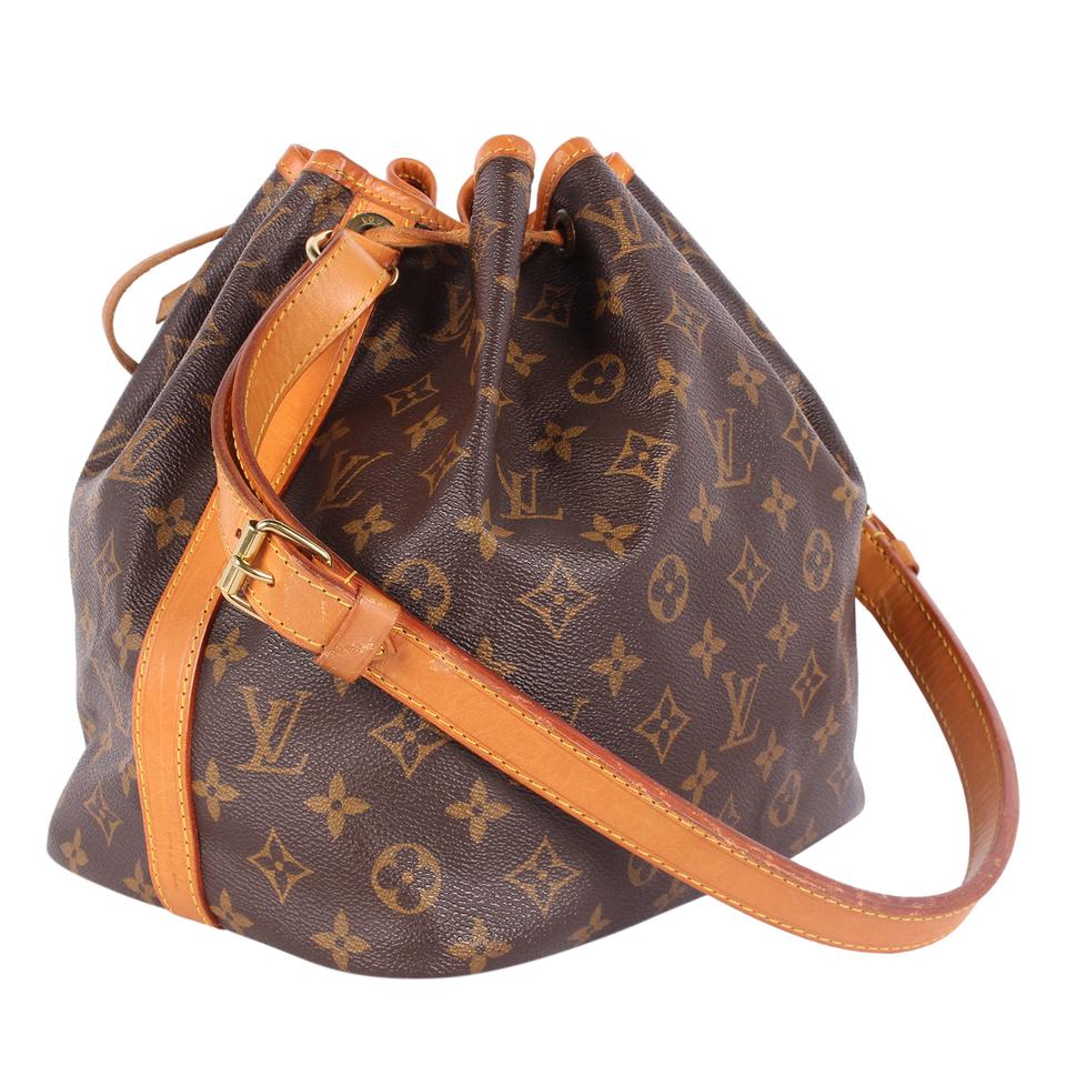 Authenticated Used Louis Vuitton LOUIS VUITTON Petit Noe Epi Shoulder Bag  Leather Brown Women's