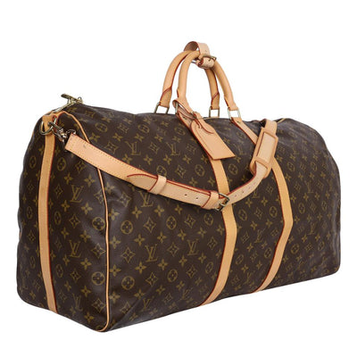 Keepall 60 Brown Monogram Canvas Bandouliere