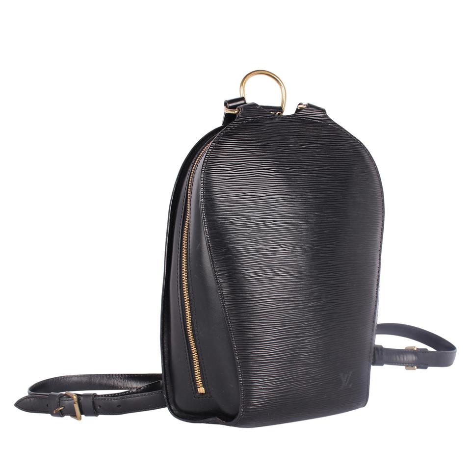 Louis Vuitton Black Epi Leather Mabillon Backpack Bag Louis
