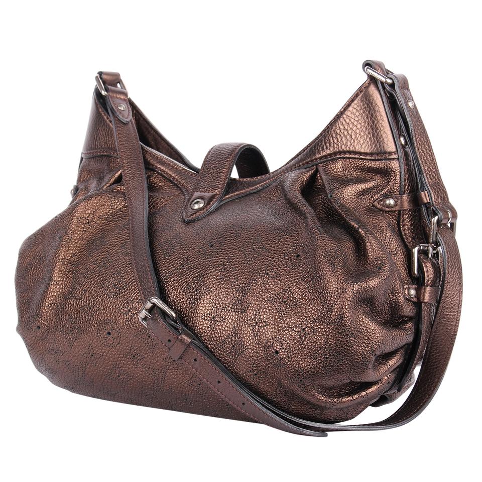 Monogram Leather Mahina Hobo Bag (Authentic Pre-Owned)