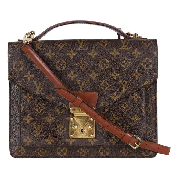 Louis Vuitton Monceau Travel Bag Monogram Canvas Cross Body Bag LV