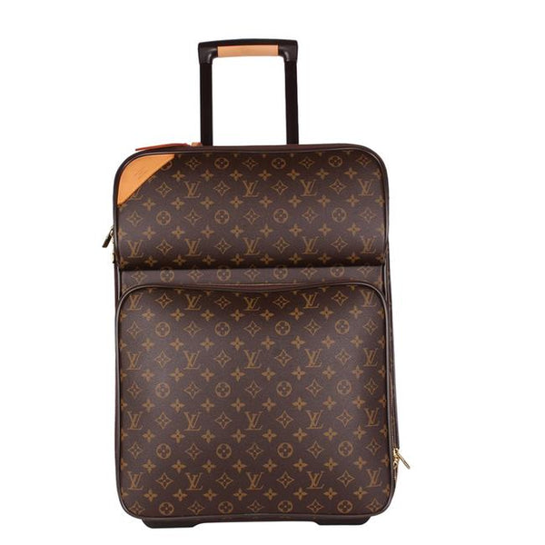 Louis Vuitton Pegase Rolling Luggage Weekend/Travel Bag Brown