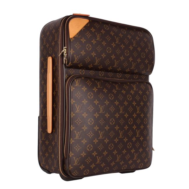Pre-owned Louis Vuitton Business Pegase'55 Suitcase Protection Cover  (955 BRL) ❤ liked on Polyvore feat…