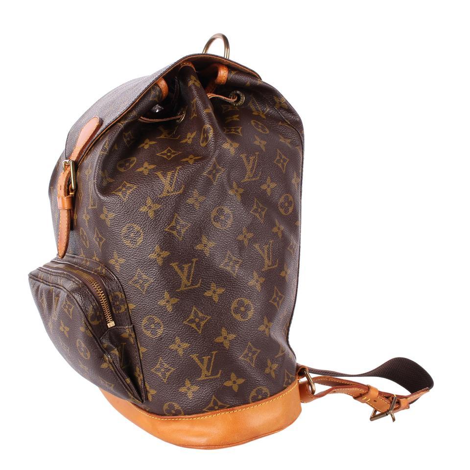 Authenticated used Louis Vuitton Louis Vuitton Bag Monogram Women's Men's Rucksack Backpack Montsuri GM M51135 Brown, Adult Unisex, Size: (HxWxD)