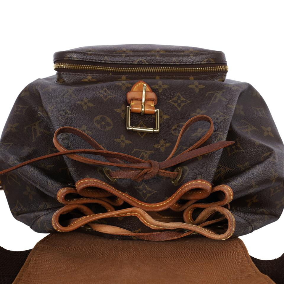 Louis Vuitton Vintage Montsouris Backpack Monogram Canvas PM Brown