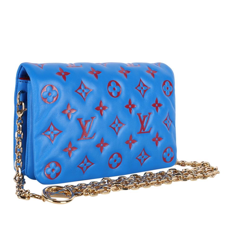 Louis Vuitton Monogram Embossed Puffy Lambskin Pochette Coussin Handbag